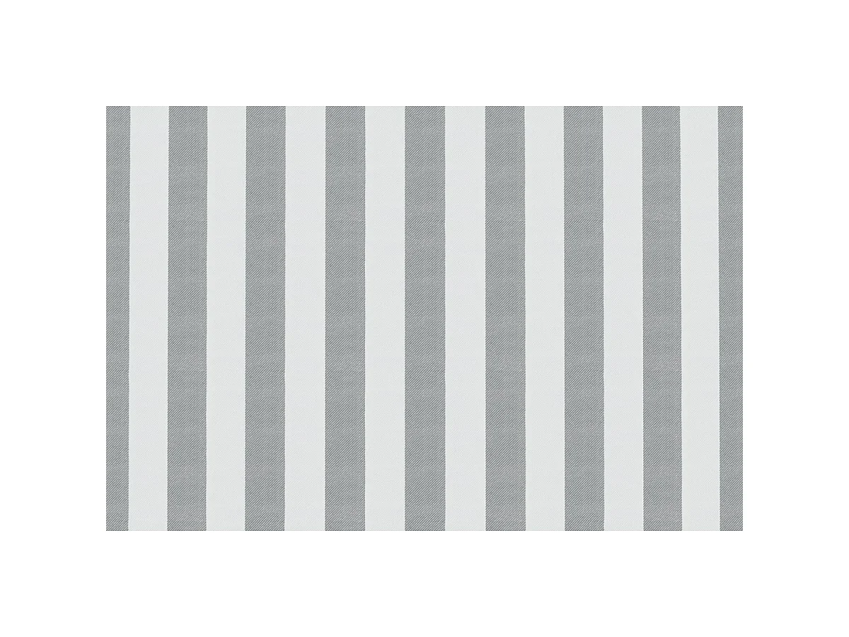 Canapé 3 places modulable - Tissu extérieur à rayures, blanc et gris