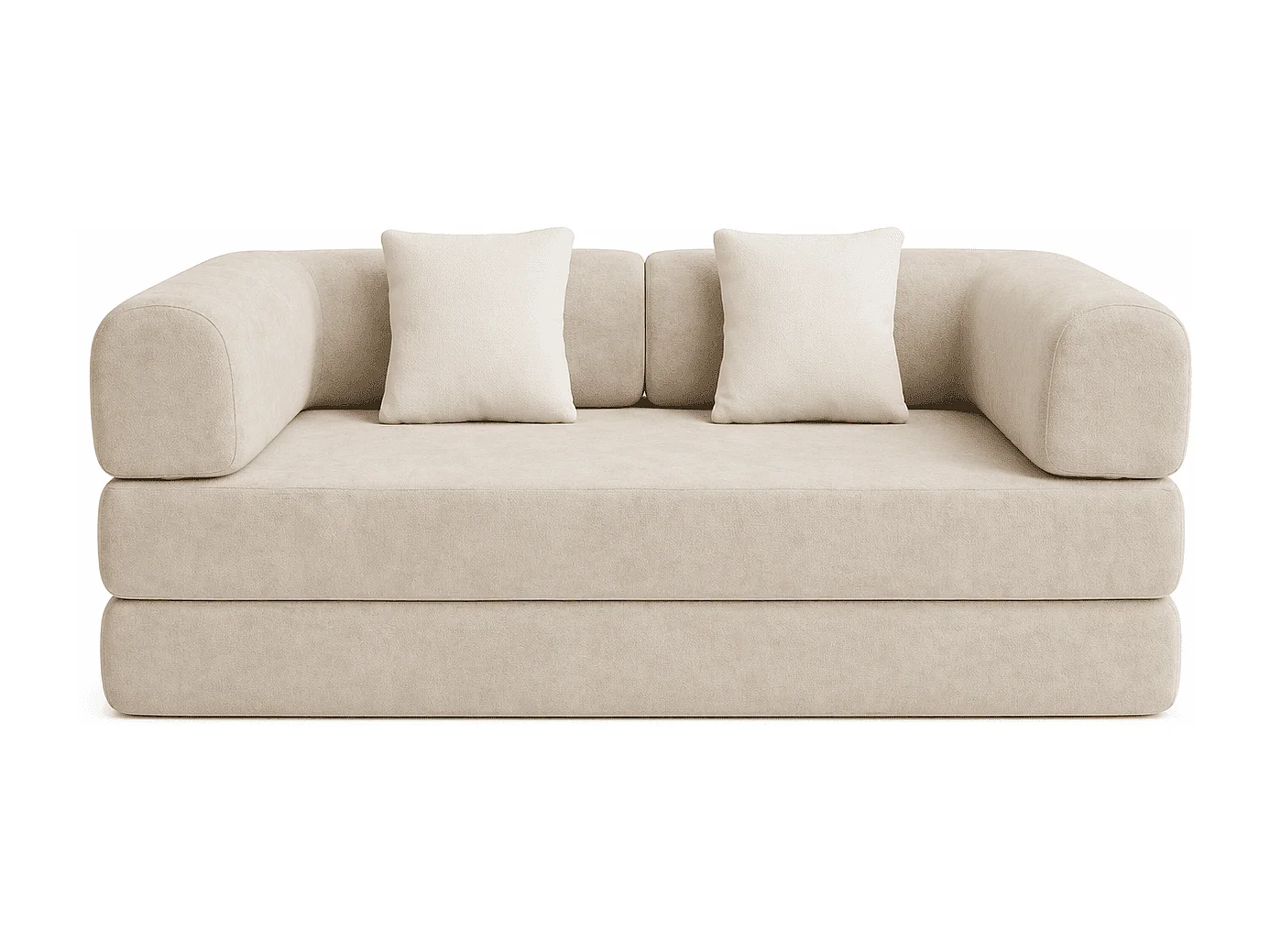 Coco Living Canapé Kaia Convertible - sable/blanc