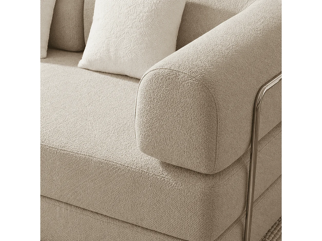 Coco Living Canapé Kaia Convertible - sable/blanc