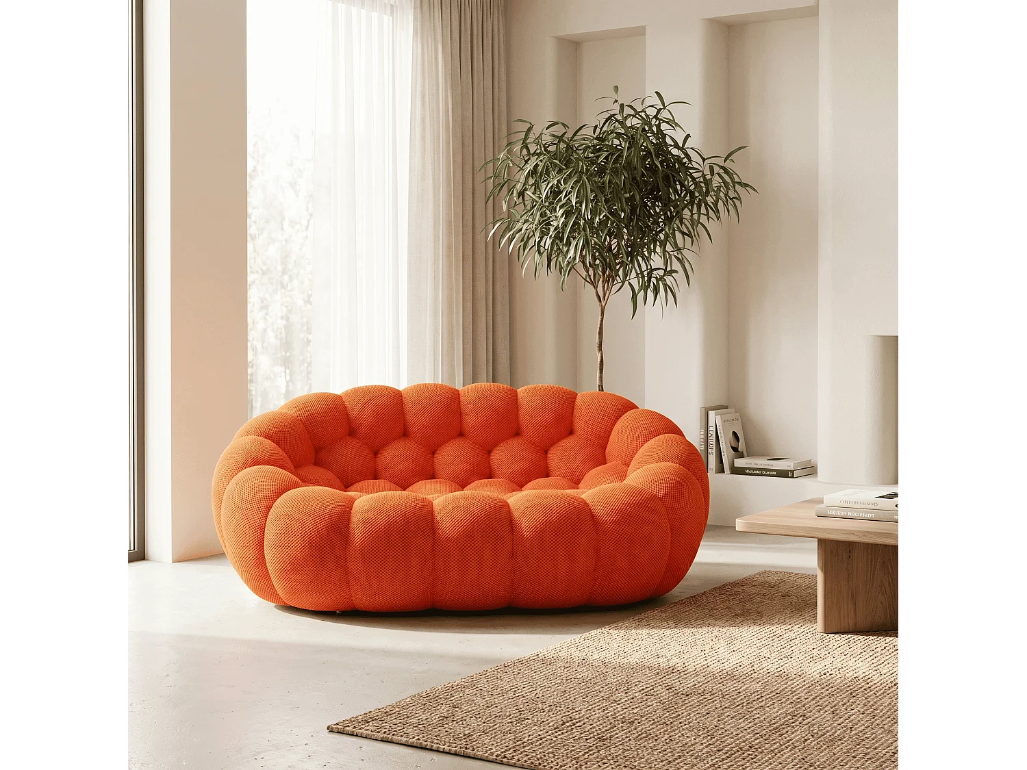 Coco Living Canapé Cocoon Double 2 places - orange