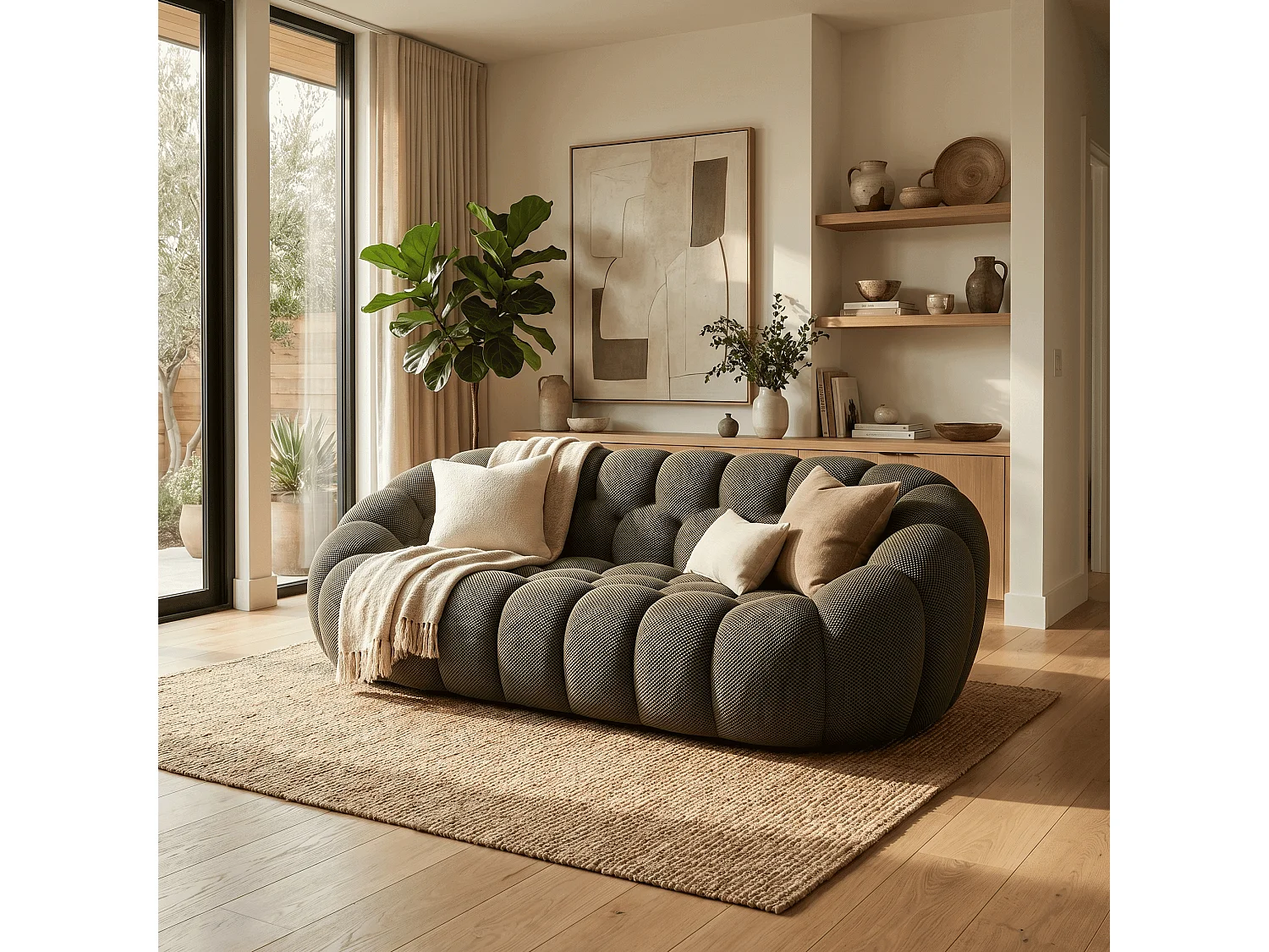 Coco Living Canapé Cocoon Double 2 places - taupe