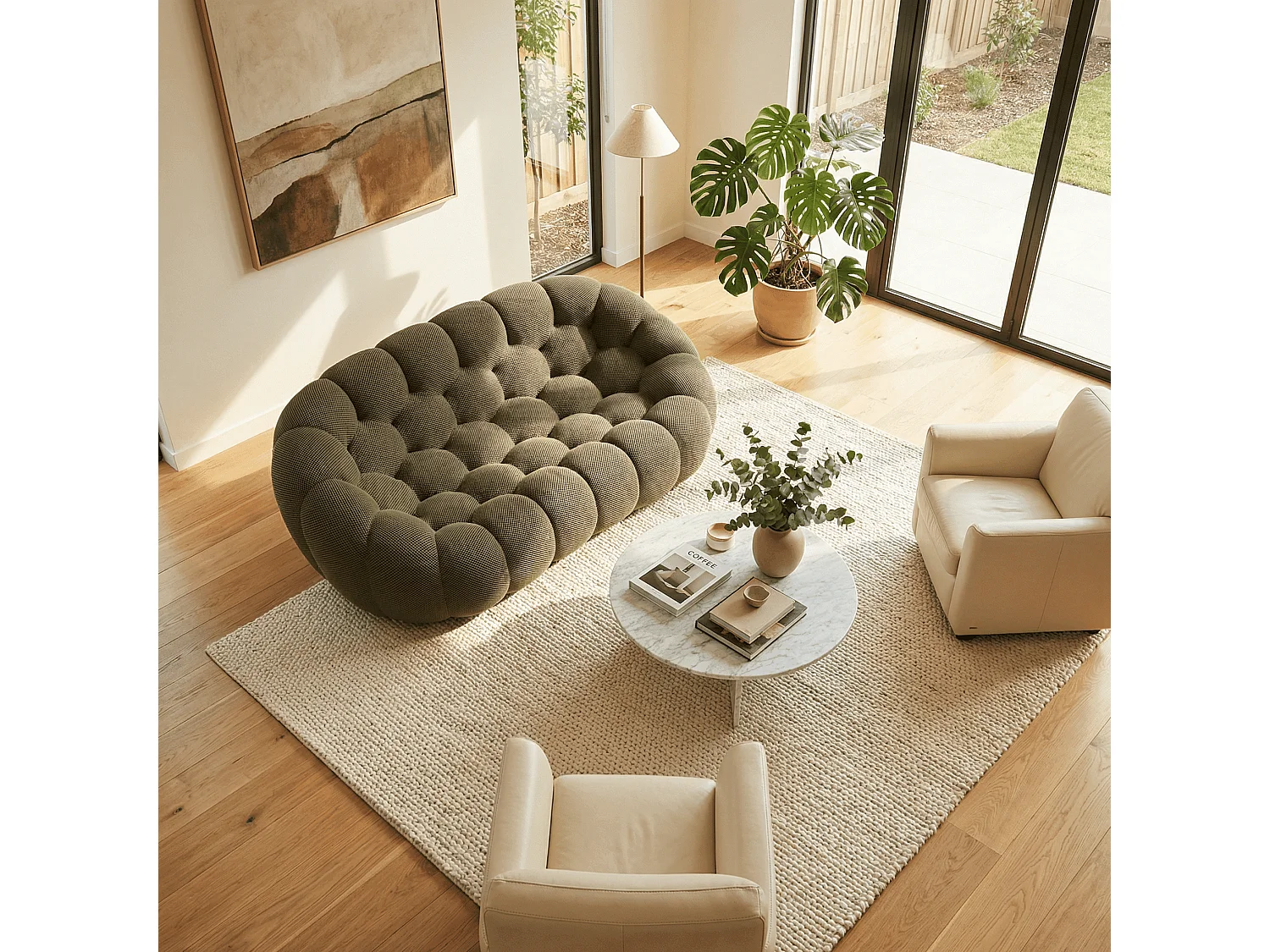 Coco Living Canapé Cocoon Double 2 places - taupe