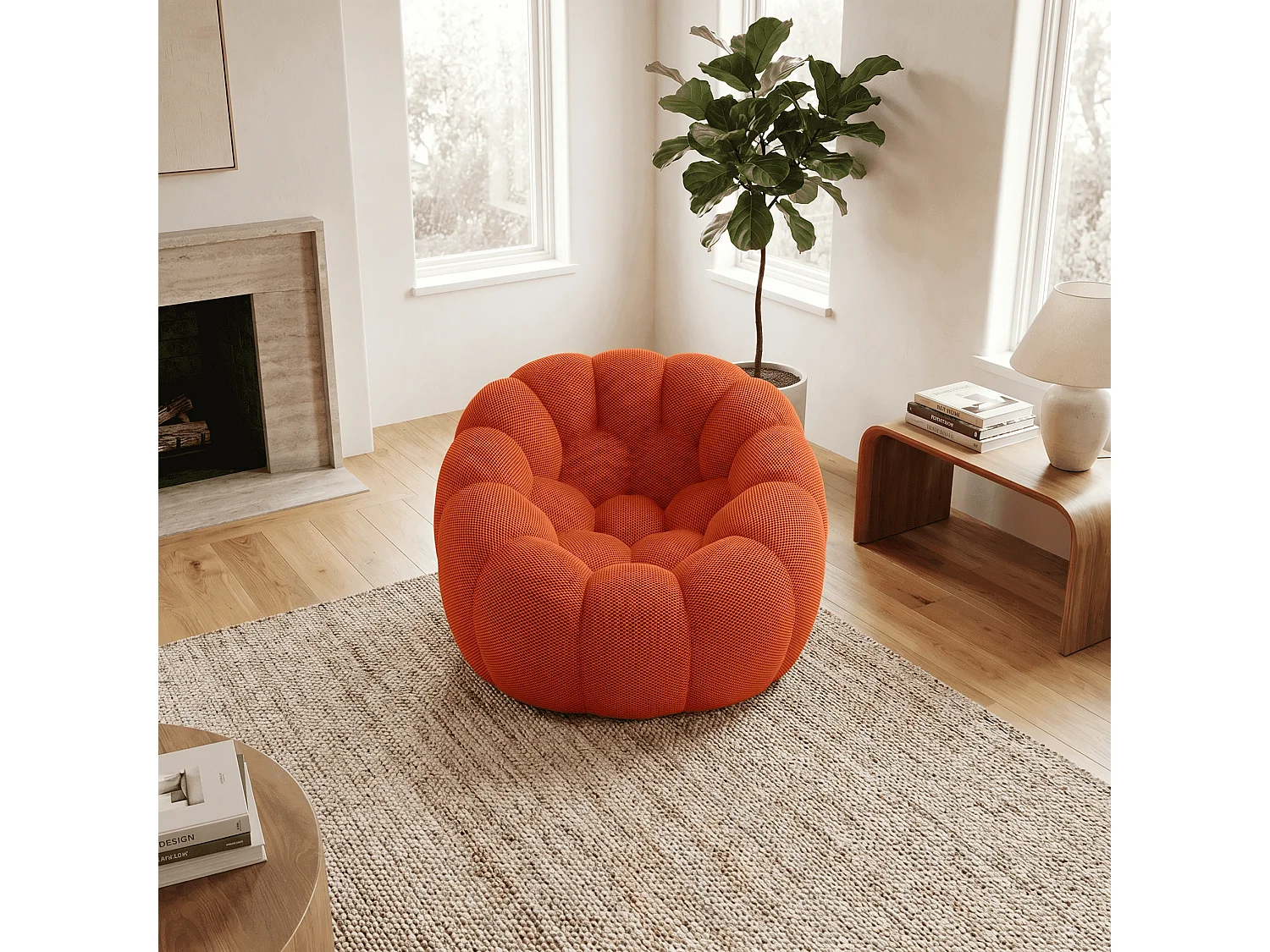 Coco Living Fauteuil Cocoon 1 place - mango