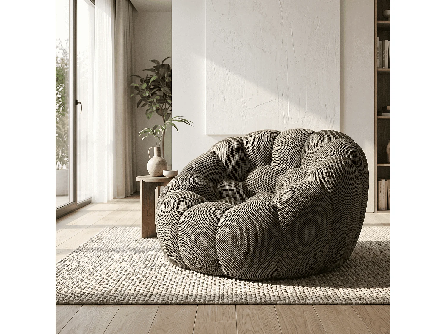 Coco Living Fauteuil Cocoon 1 place - gris taupe
