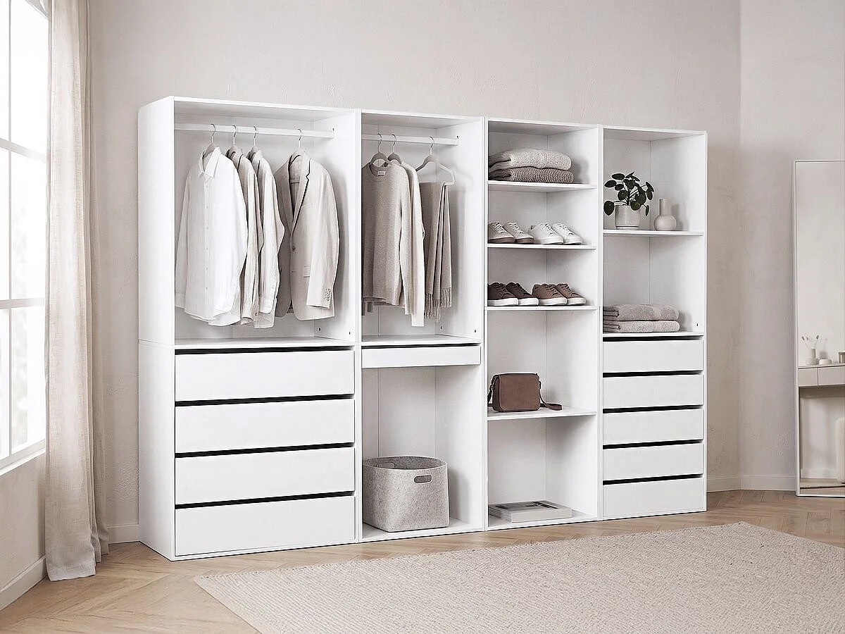 Opera" modulaire verkleedset - 4 eenheden - Wit