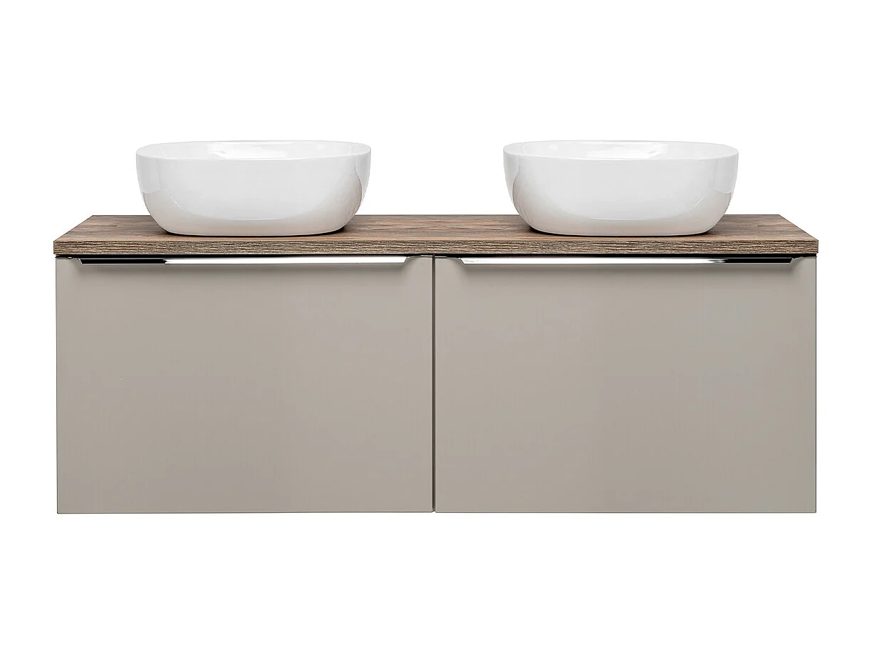 Meuble double vasque 120cm Éros Taupe