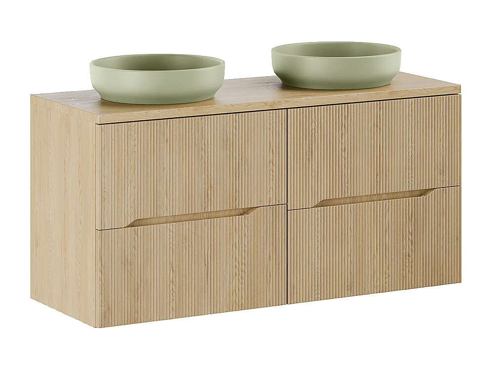 Meuble double vasque 120cm Isaline Bois