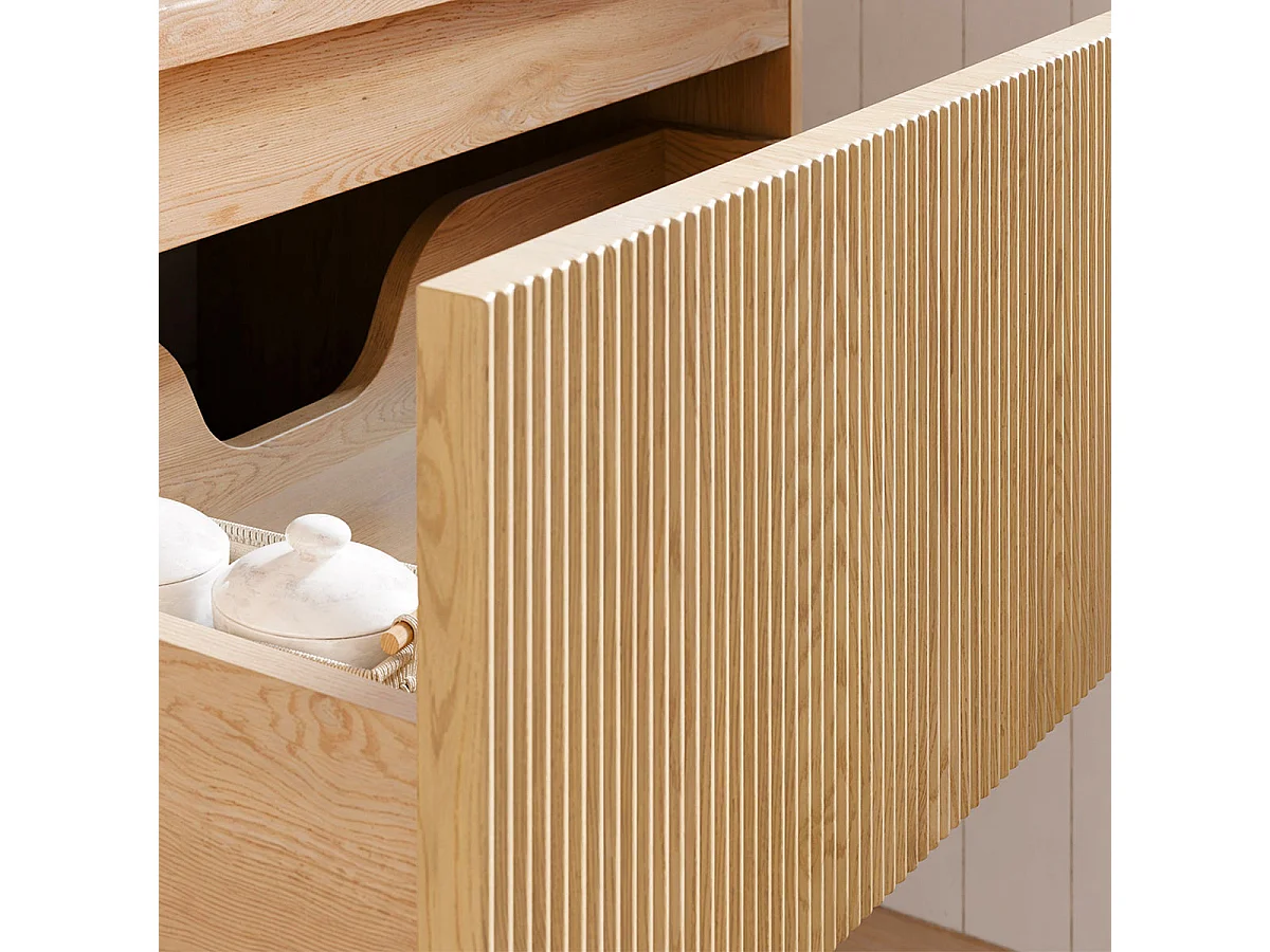 Isaline Wood 120 cm dobbelt håndvask