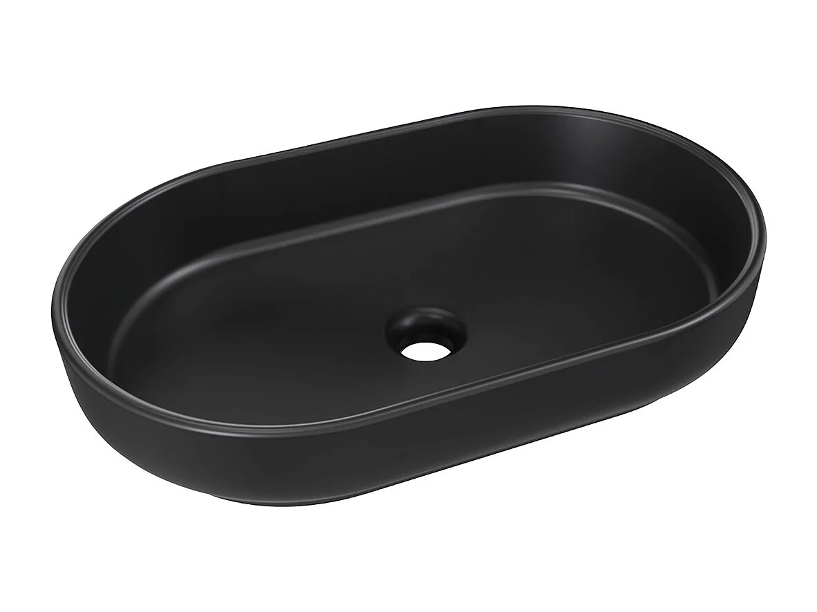Meuble simple vasque 80cm Elias Bois foncé