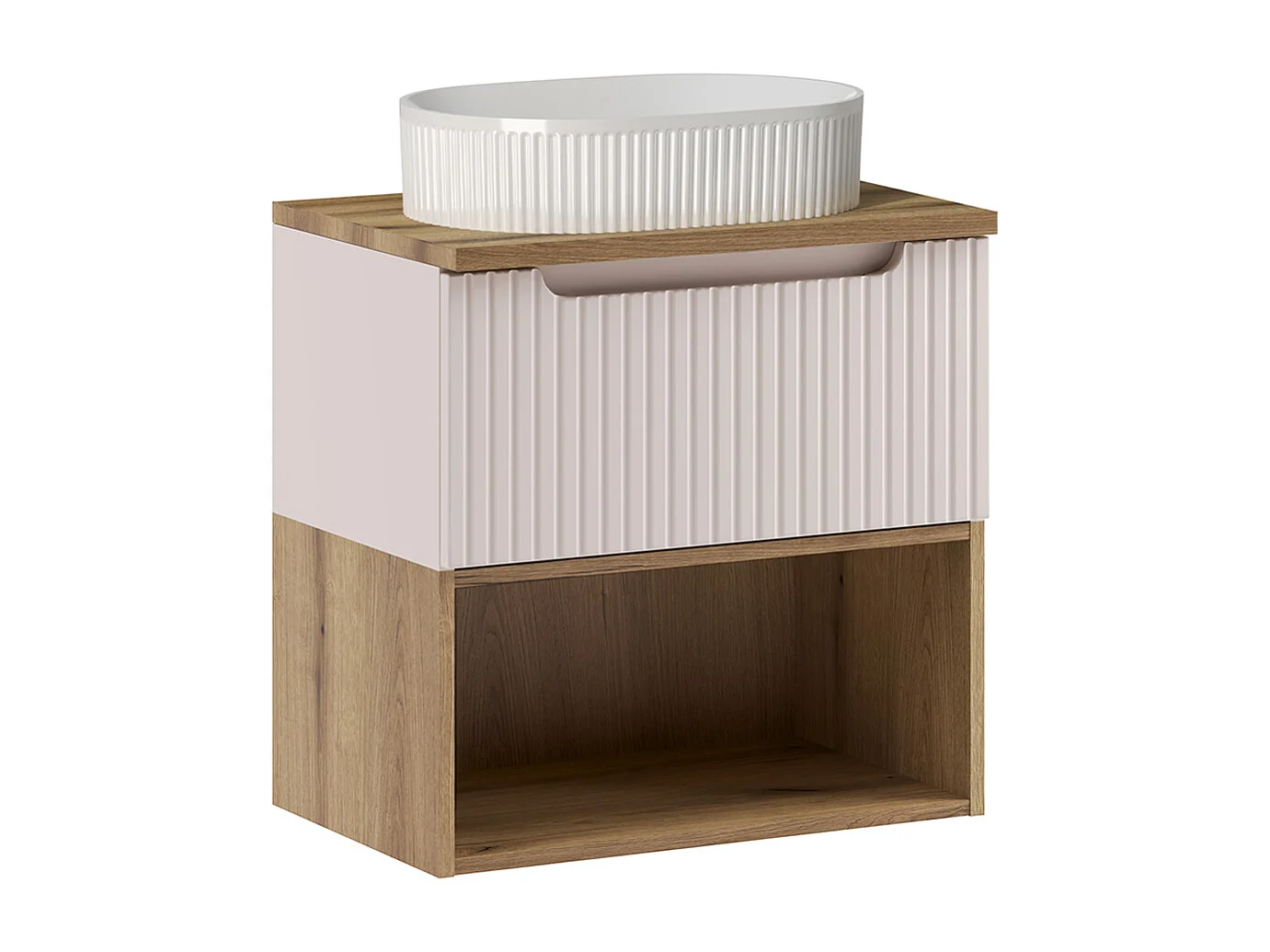 Mueble lavabo 60cm Riva Cachemira y Madera