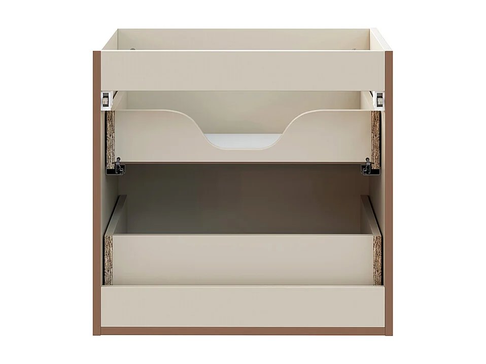 Meuble double vasque encastrée 120cm Sanae Beige sable