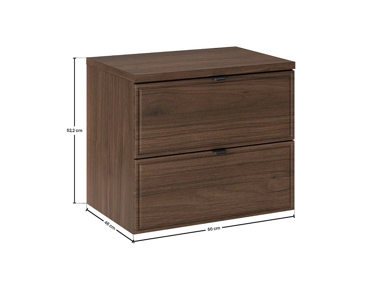 Mueble lavabo 60cm Elias Madera oscura