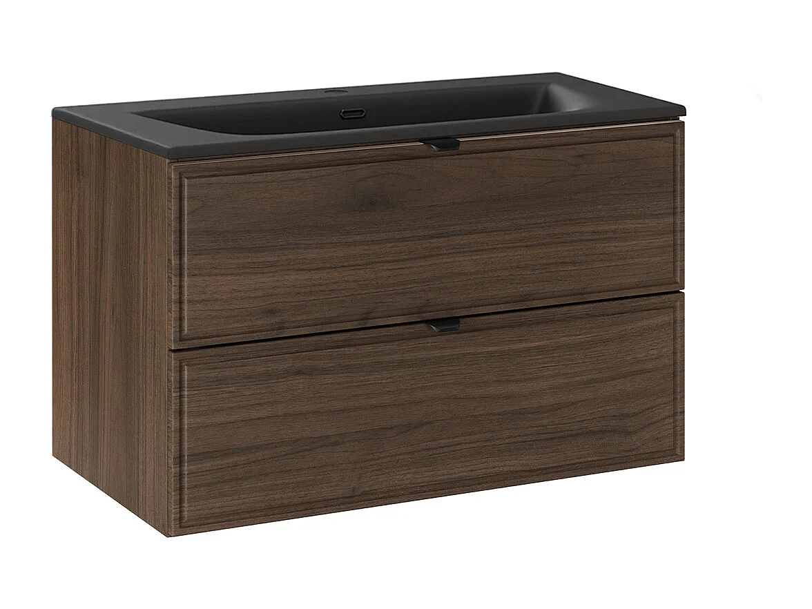 Mobile bagno con lavabo Elias marrone 80cm