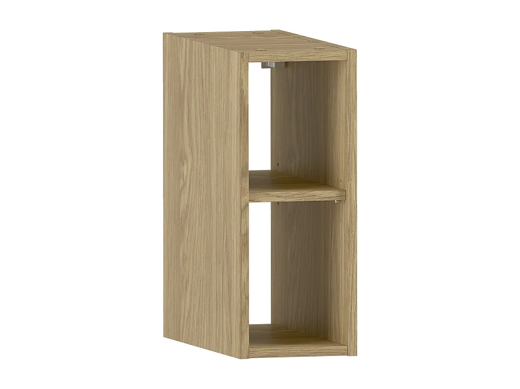 Meuble double vasque 140cm 2 niches Astrid Cachemire et bois