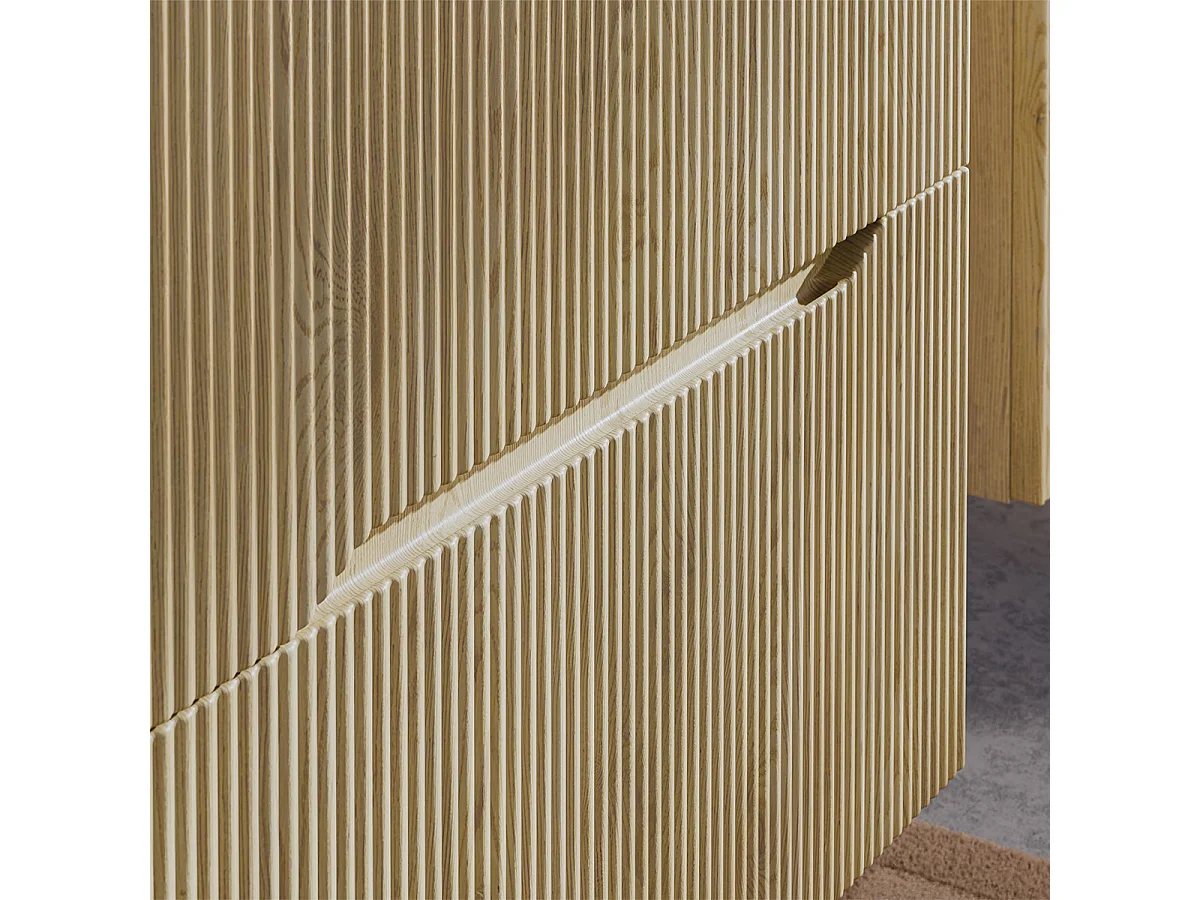 Meuble simple vasque encastrée 80cm Isaline Bois
