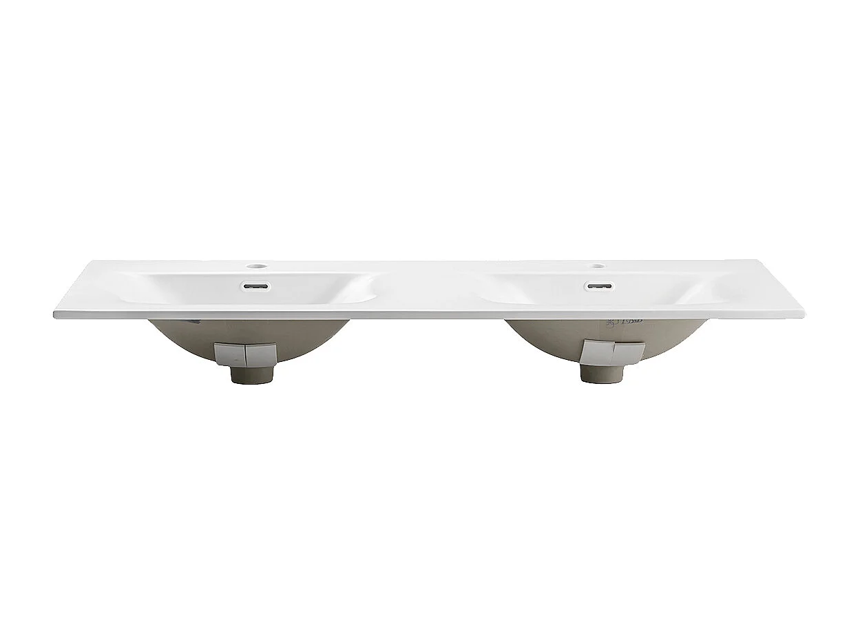 Meuble double vasque encastrée 120cm Isaline Bois