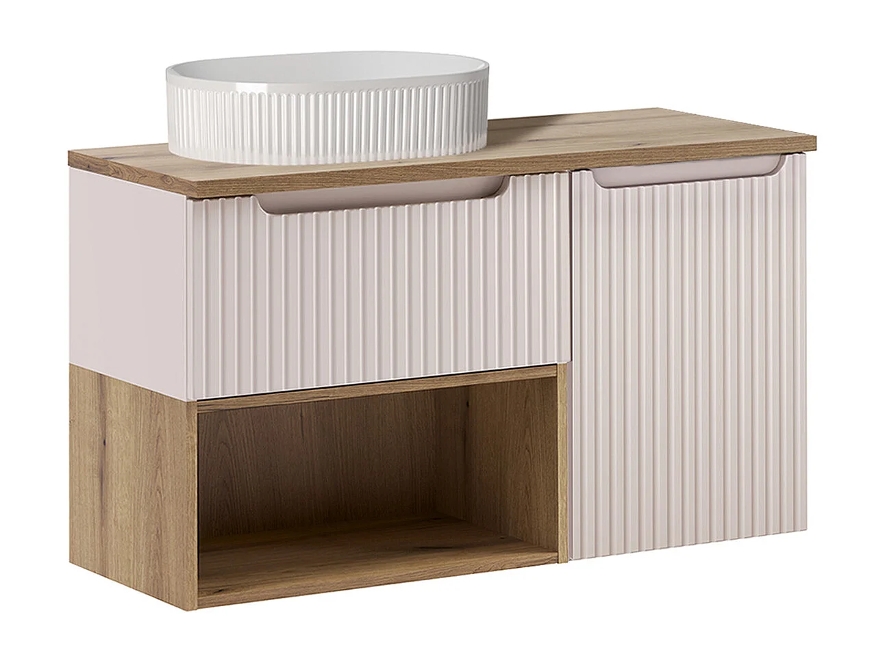 Mobile bagno con lavabo Riva cashmere 100cm