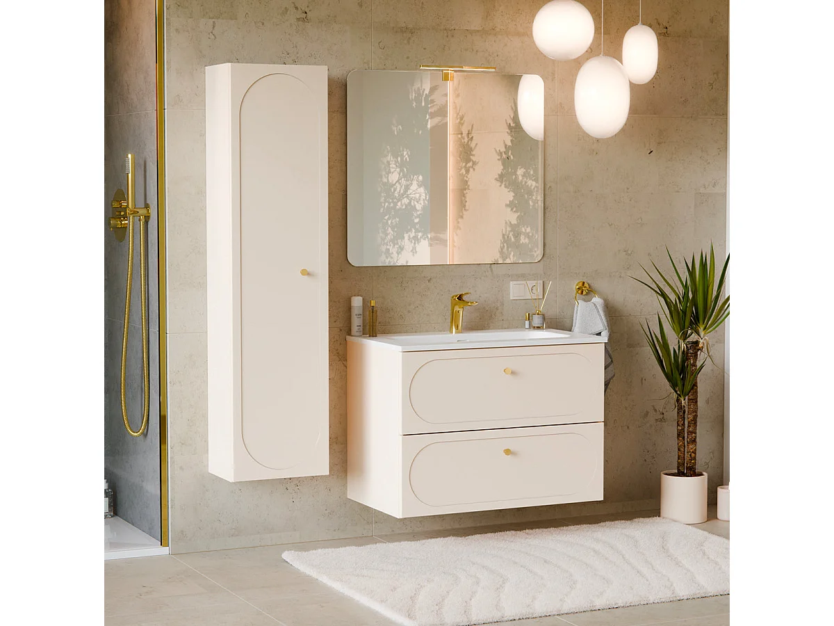 Mobile lavabo singolo 80cm Sanae Sand beige