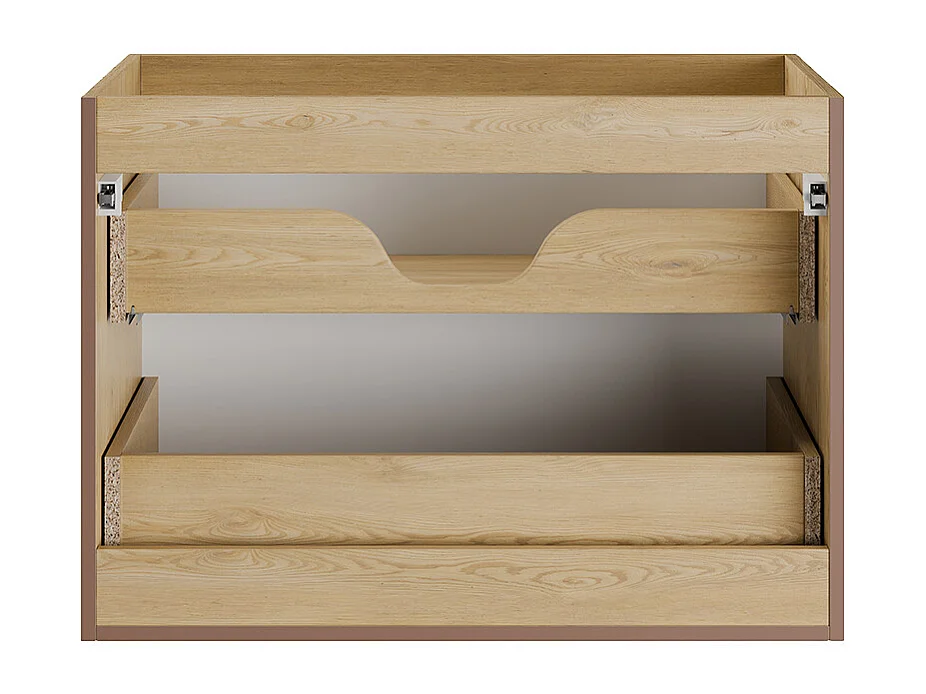Mobile bagno con lavabo Isaline rovere chiaro 80cm