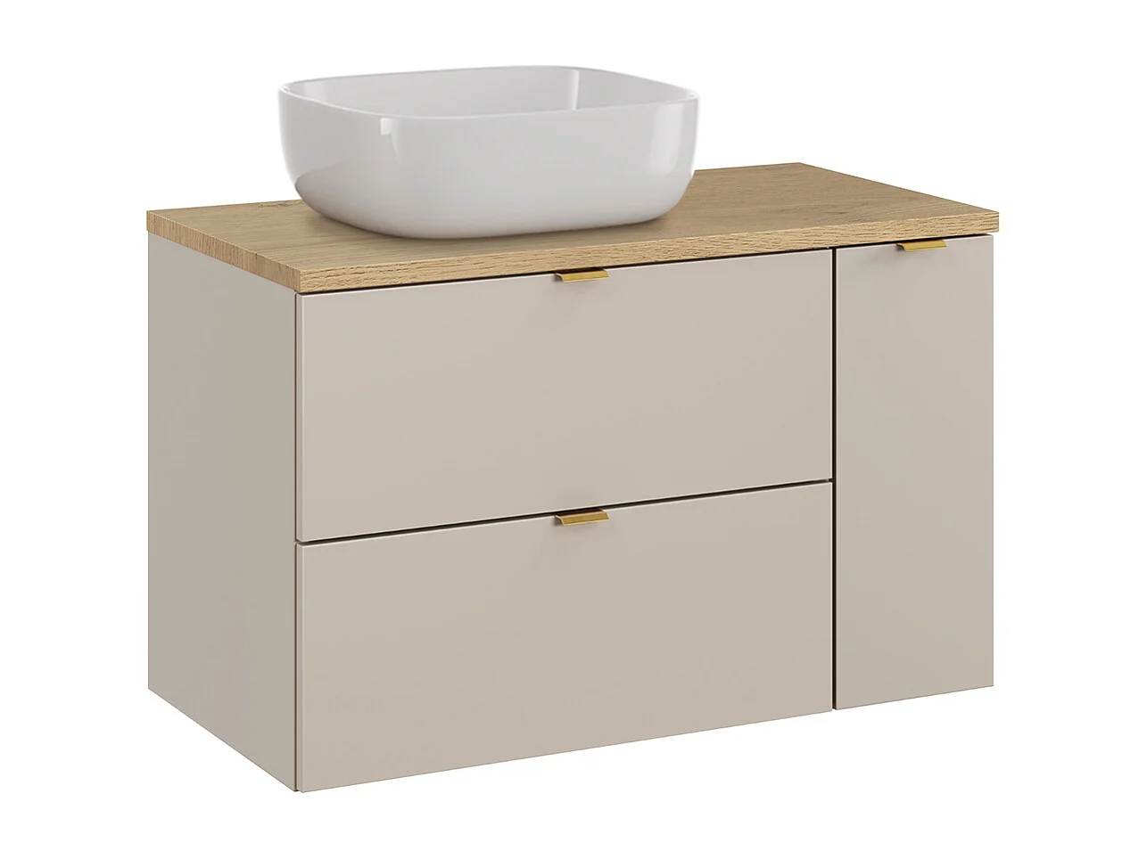 Mobile bagno con lavabo Azel cachemire 80cm