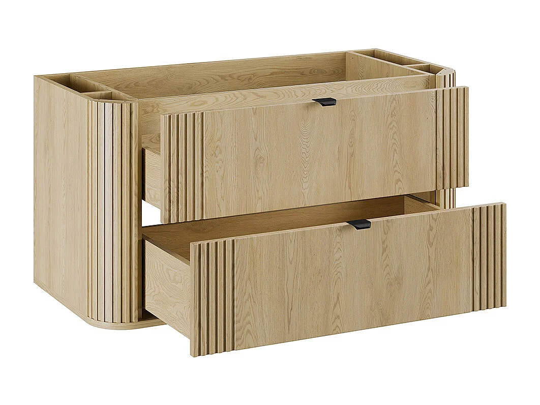 Mobile bagno con lavabo Mila rovere chiaro 100cm