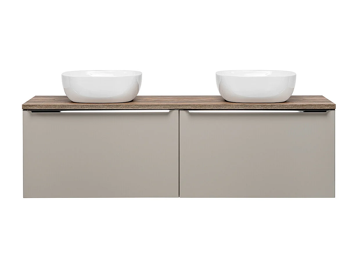 Meuble double vasque 160cm Éros Taupe