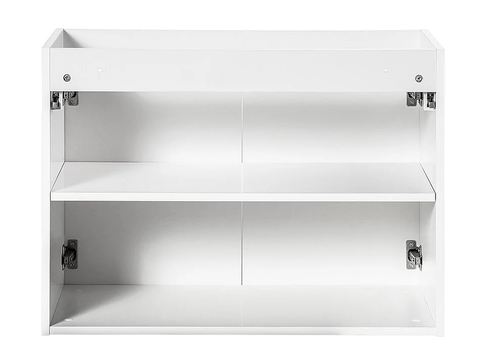 Mobile bagno con lavabo Riva bianco e marrone 100cm