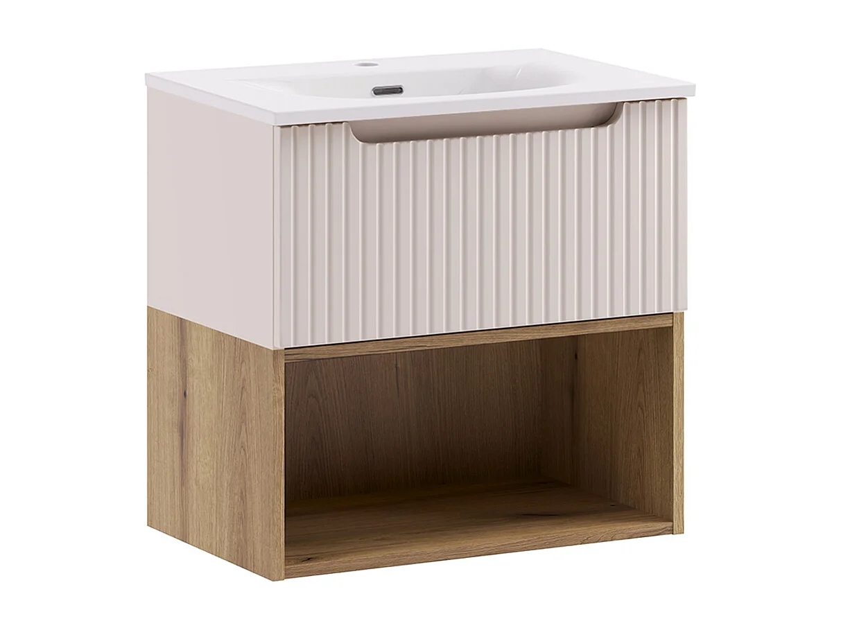 Mobile bagno con lavabo Riva cachemire 60cm
