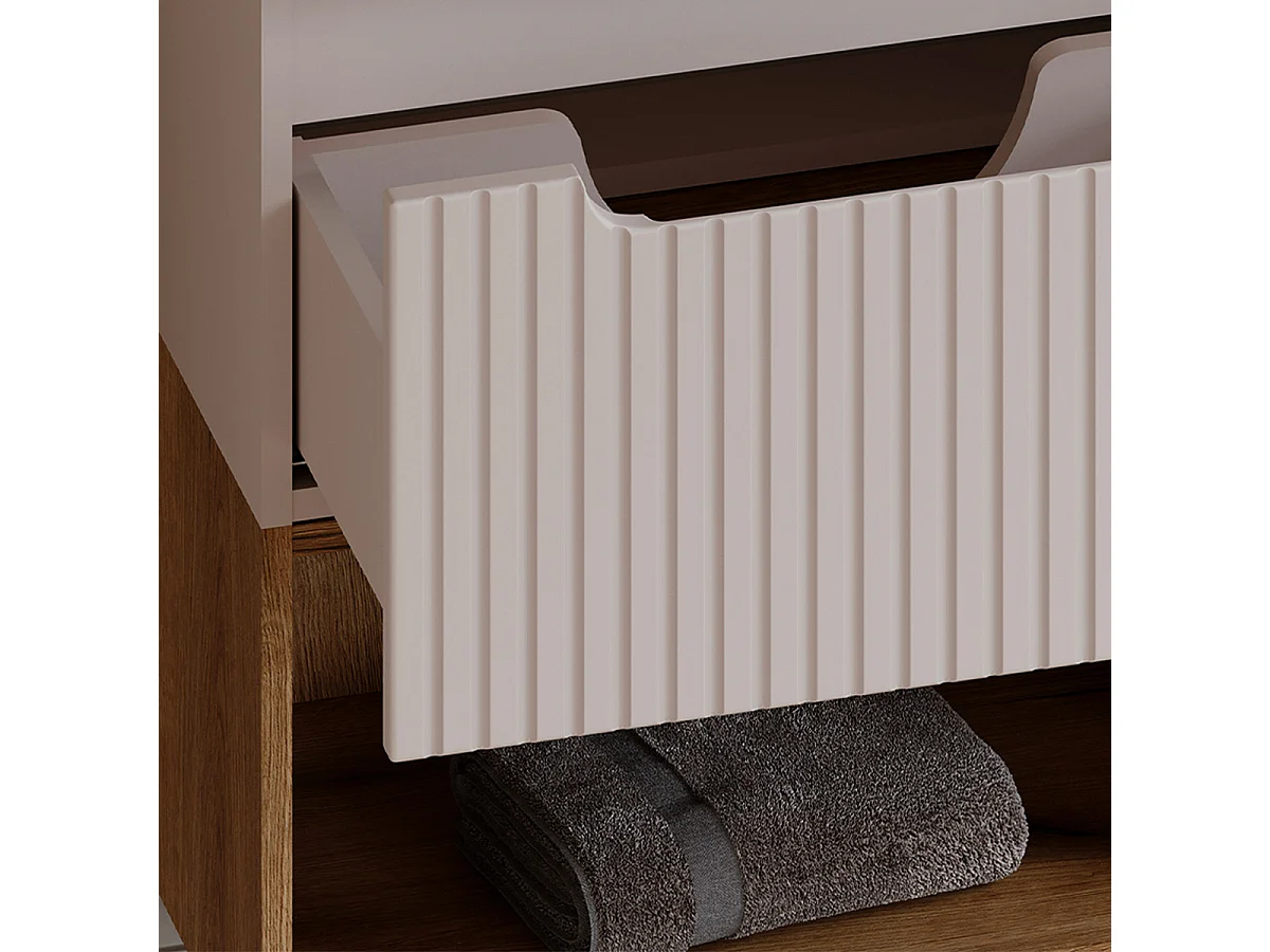 Mobile bagno con lavabo Riva cachemire 60cm