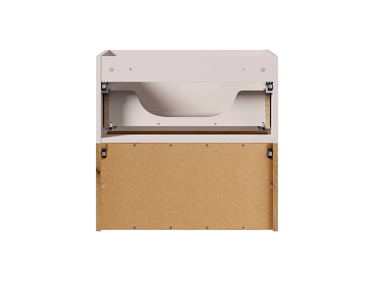 Meuble simple vasque encastrée 60cm Riva Cachemire Legno