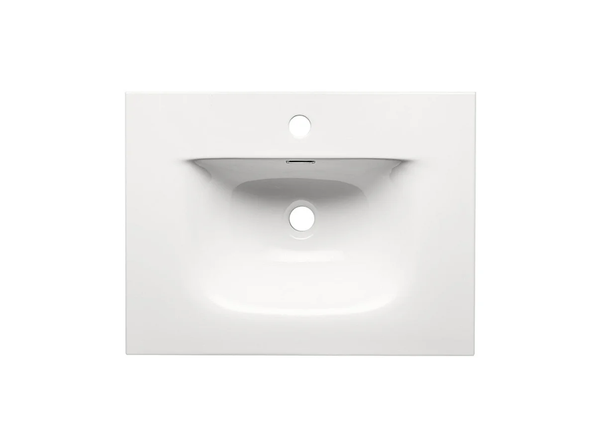 Meuble simple vasque encastrée 60cm Riva Cachemire Legno