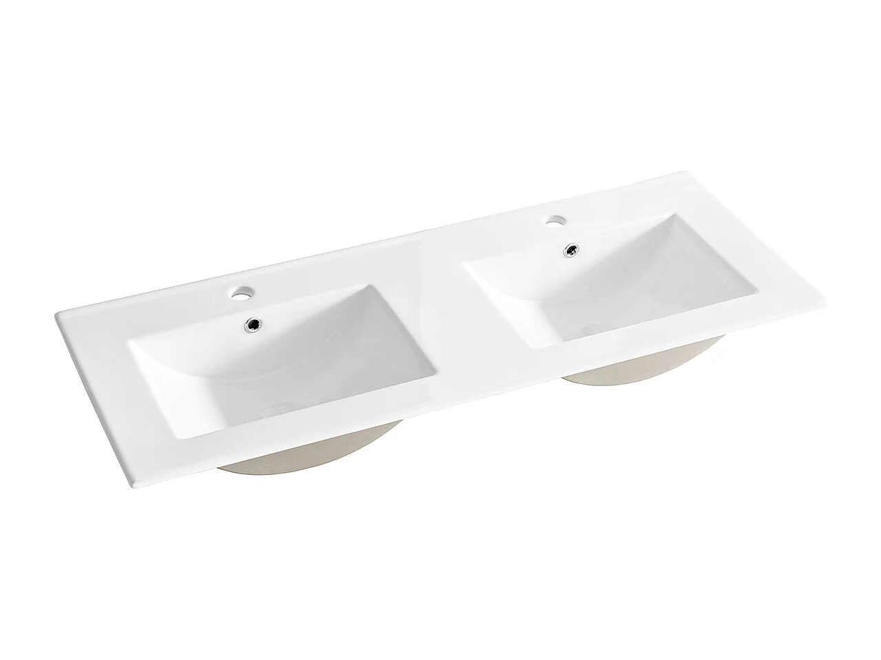 Meuble double vasque encastrée 120cm Oria Vert mat