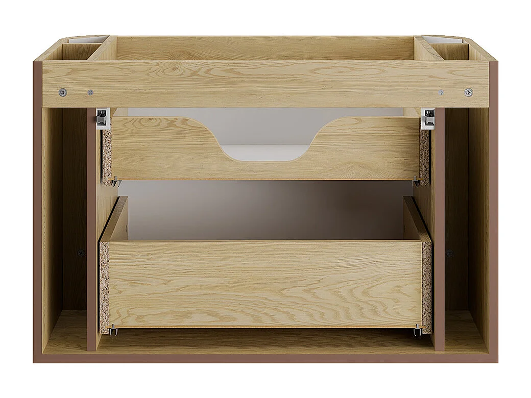 Mobile bagno con lavabo Mila rovere chiaro 80cm