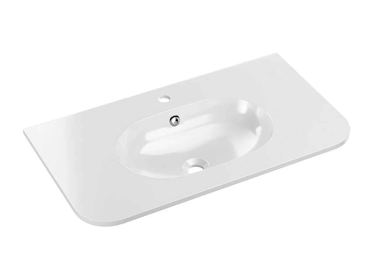 Mobile bagno con lavabo Mila rovere chiaro 80cm