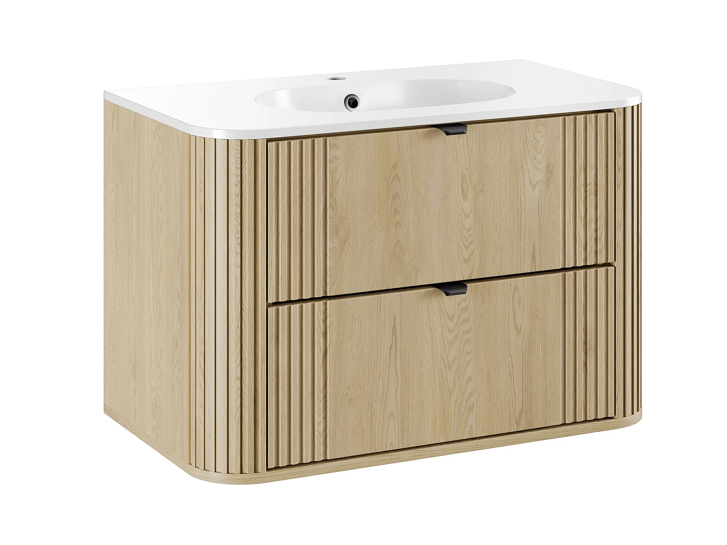 Ensemble de meubles Ovalia Cremona 80cm avec lavabo Pure