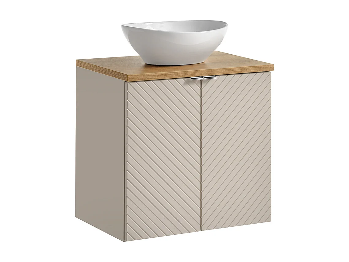 Mobile bagno con lavabo Manoa cashmere - marrone 60cm