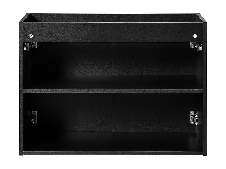 Mobile bagno con lavabo Riva nero e marrone 100cm