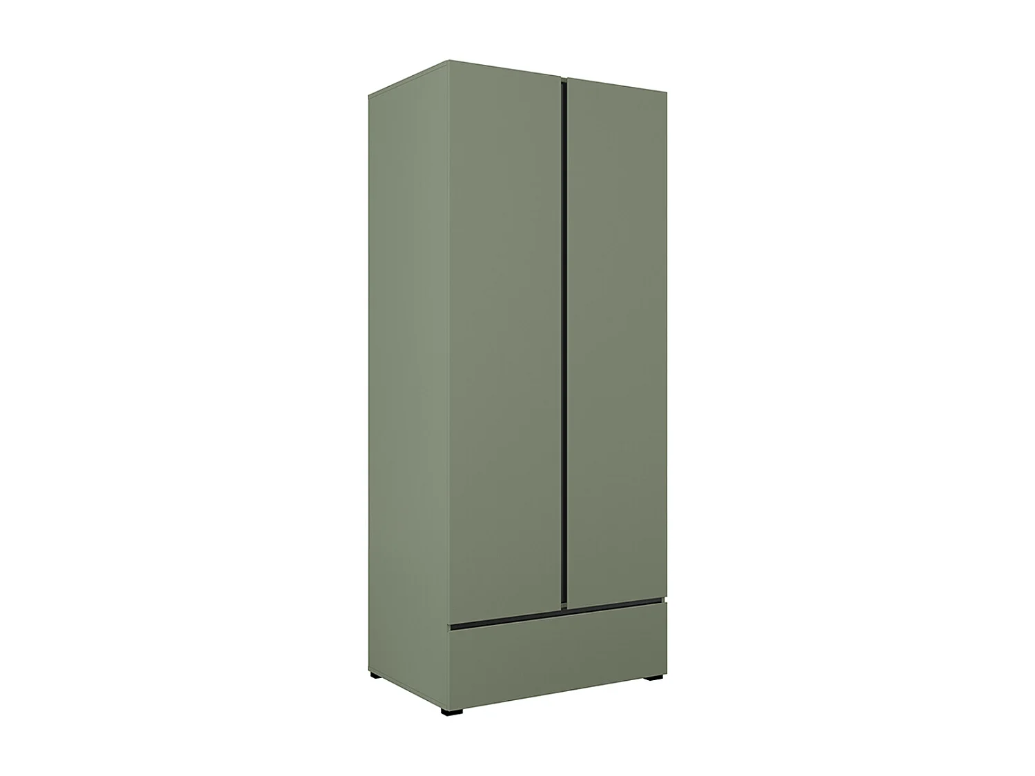 Schrank 2 Türen 1 Schublade Lilia Grün