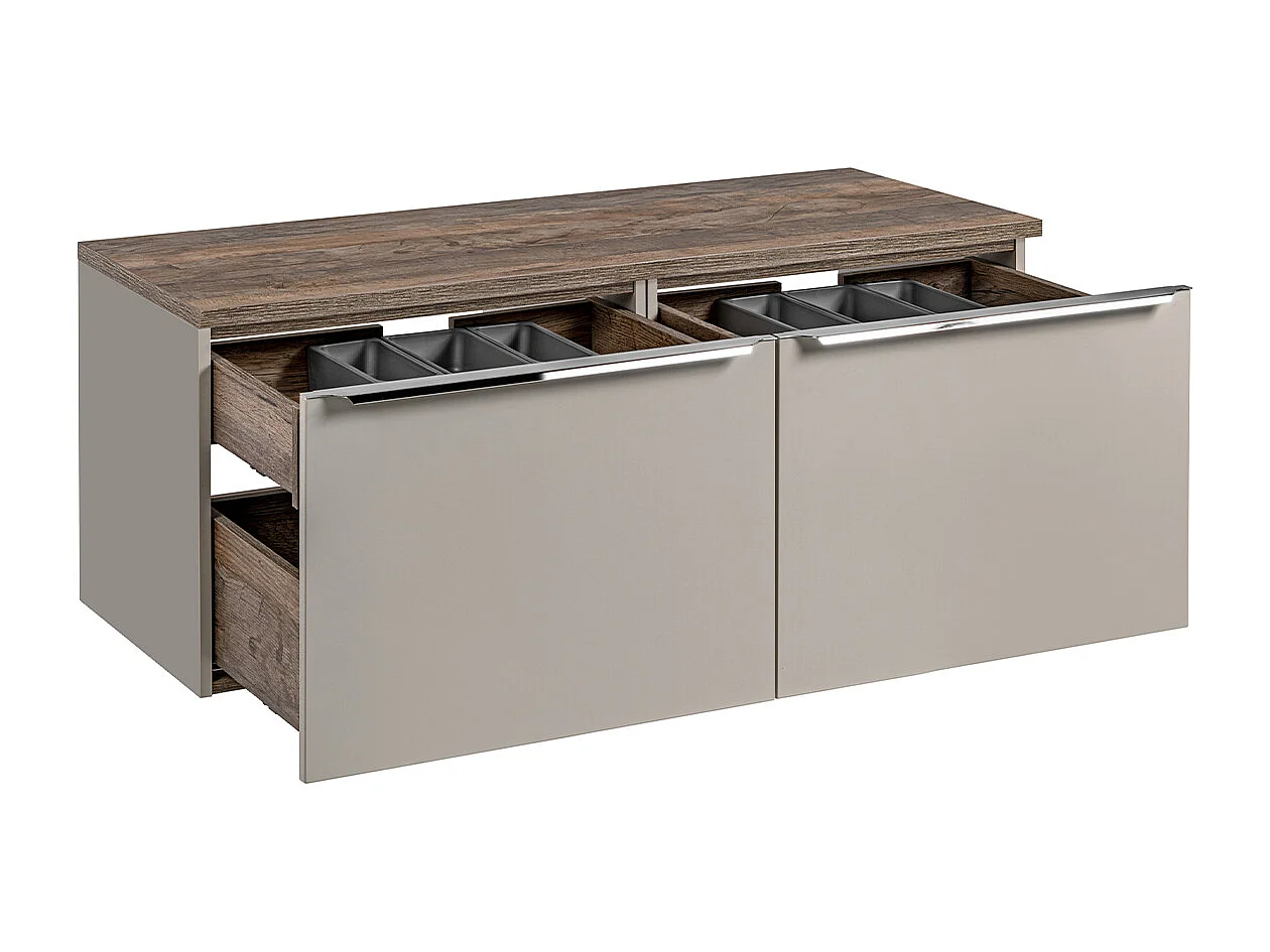 Meuble sous-vasque 120cm Éros Taupe