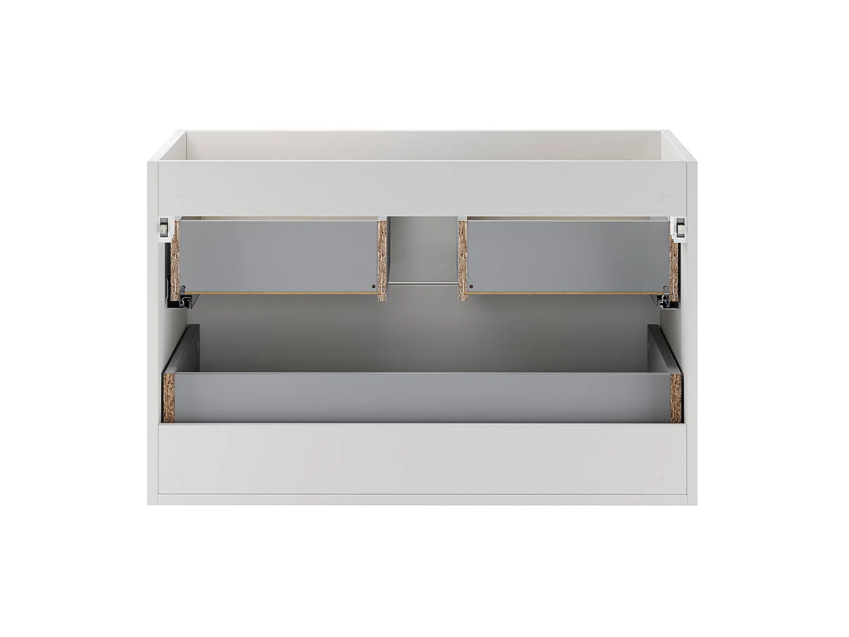 Meuble sous-vasque 80cm Oria Blanc mat
