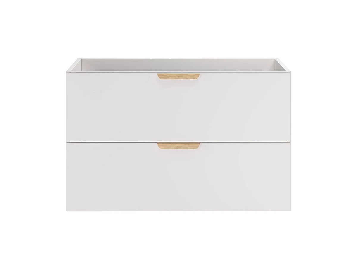 Meuble sous-vasque 80cm Oria Blanc mat