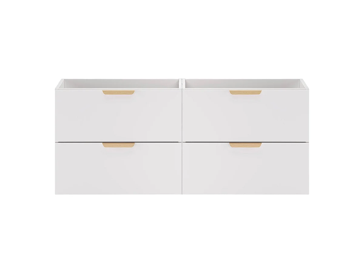 Meuble sous-vasque 120cm Oria Blanc mat