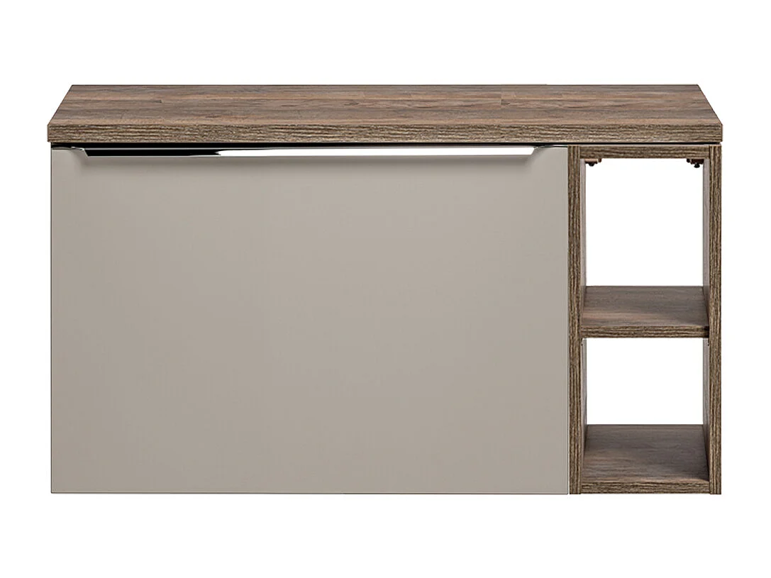 Meuble sous-vasque 80cm 2 niches Éros Taupe