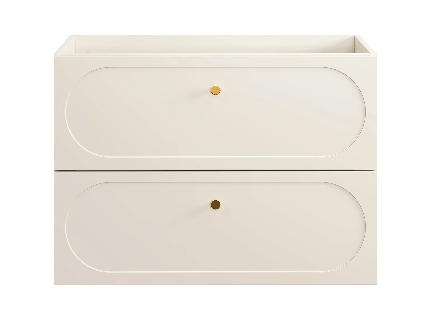 Meuble sous vasque Donna Sand 80 cm 2 tiroirs