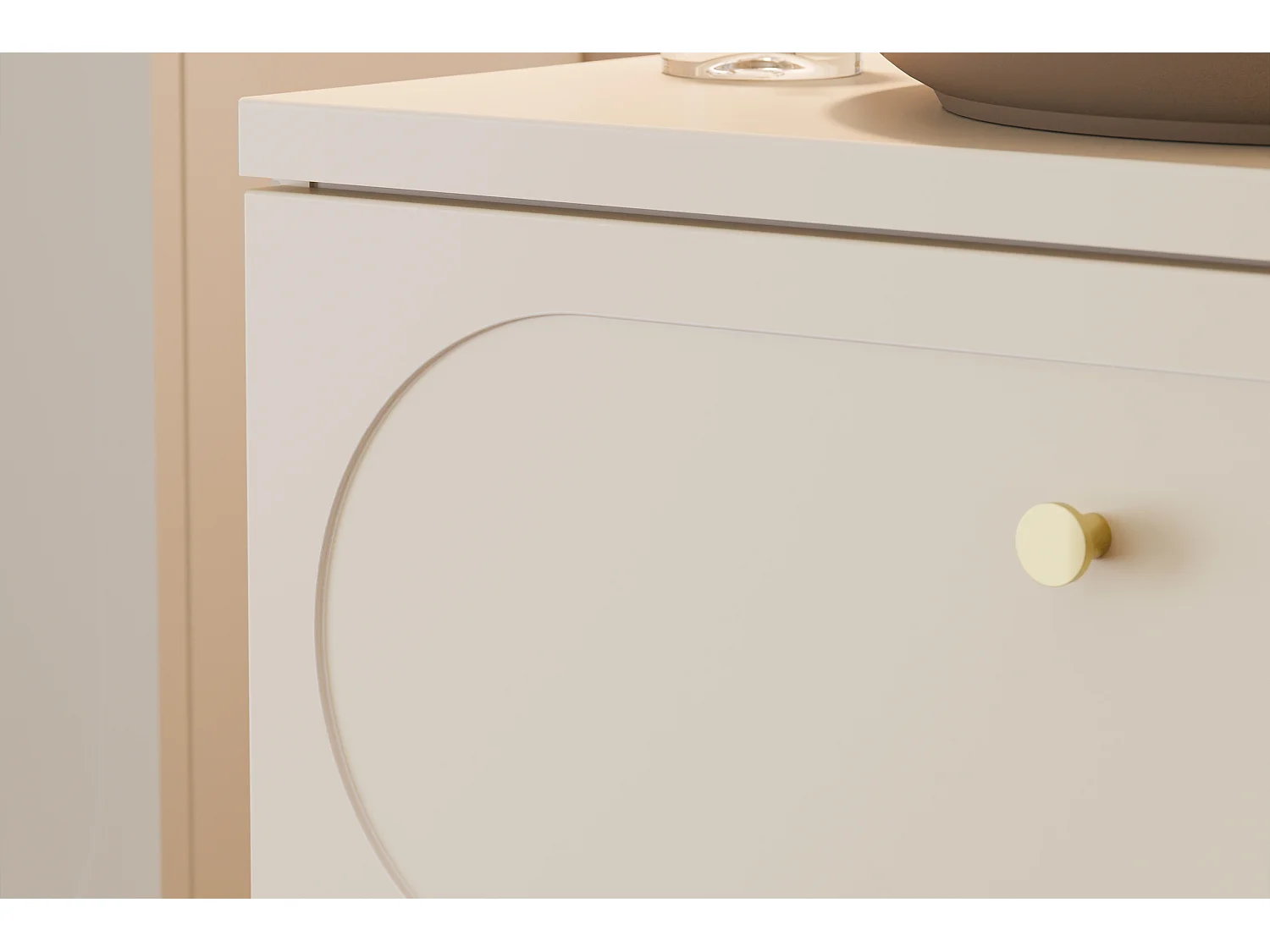 Meuble sous vasque Donna Sand 80 cm 2 tiroirs
