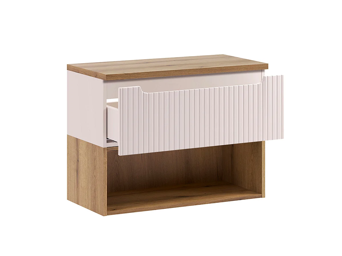 Mobile sottolavabo 80cm piano lavabo Riva Cachemire e Legno