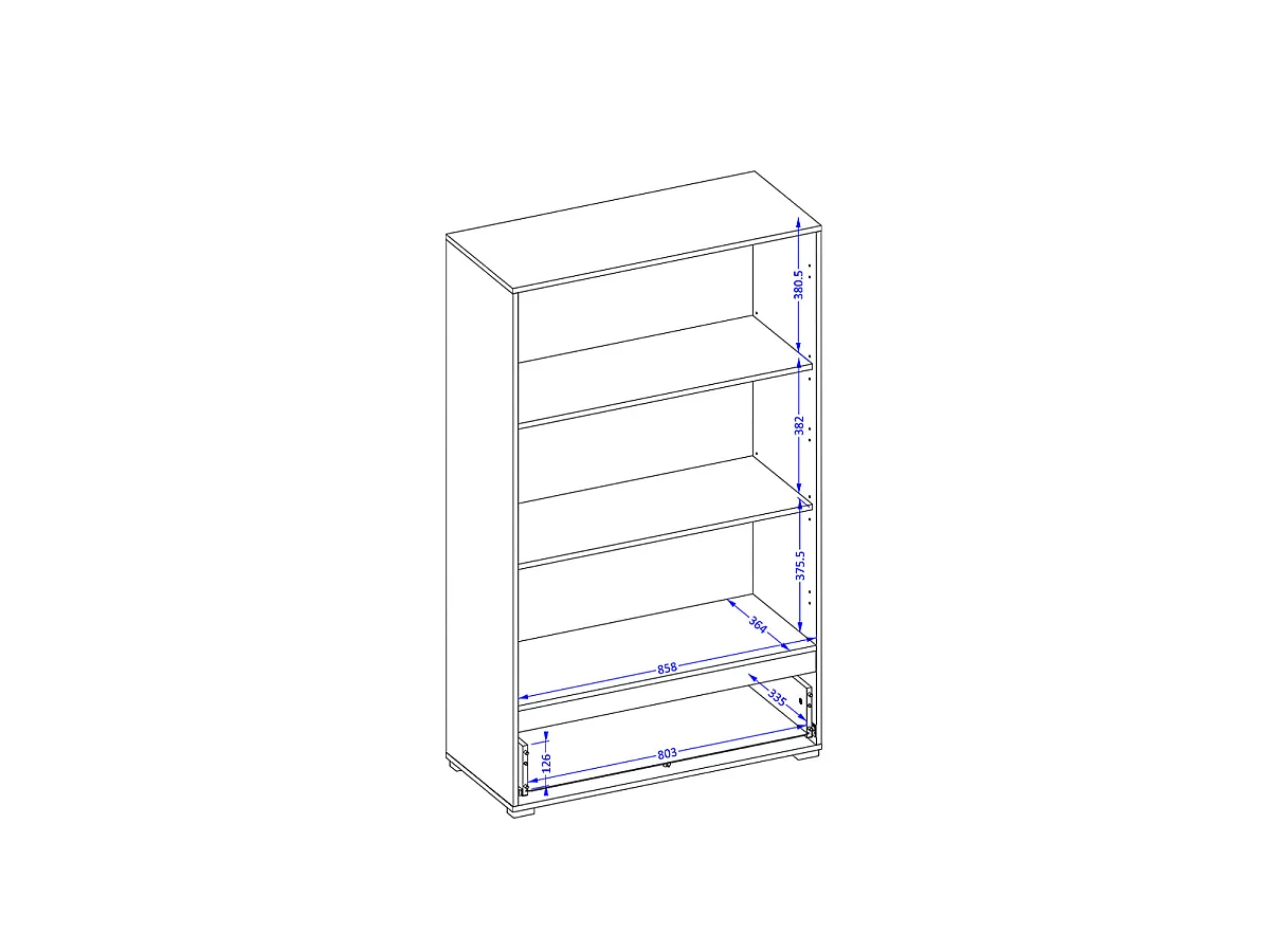 Small wardrobe 2 doors 1 drawer Lilia Taupe