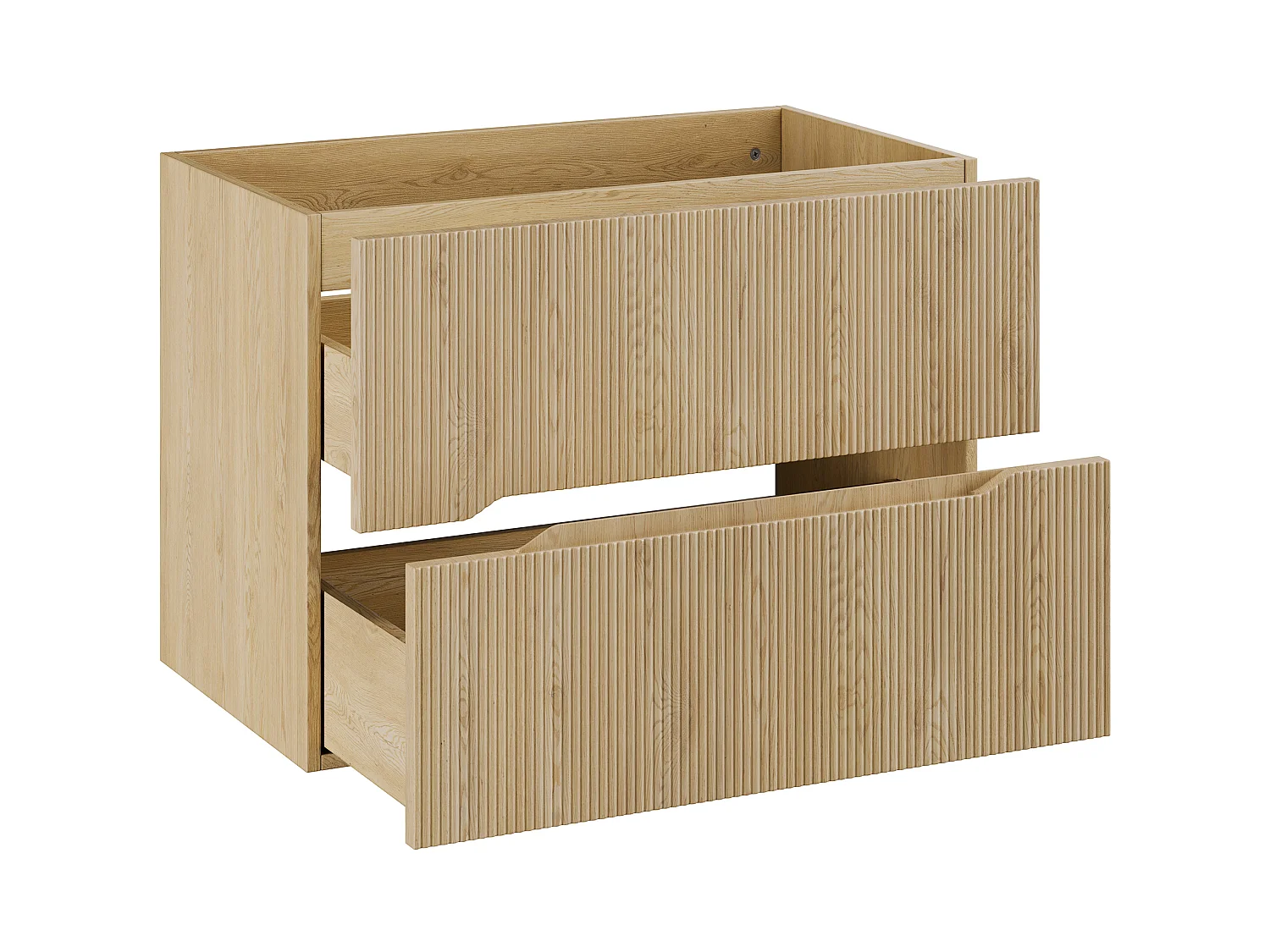 Meuble sous vasque Nordic Cremona 80 cm 2 tiroirs