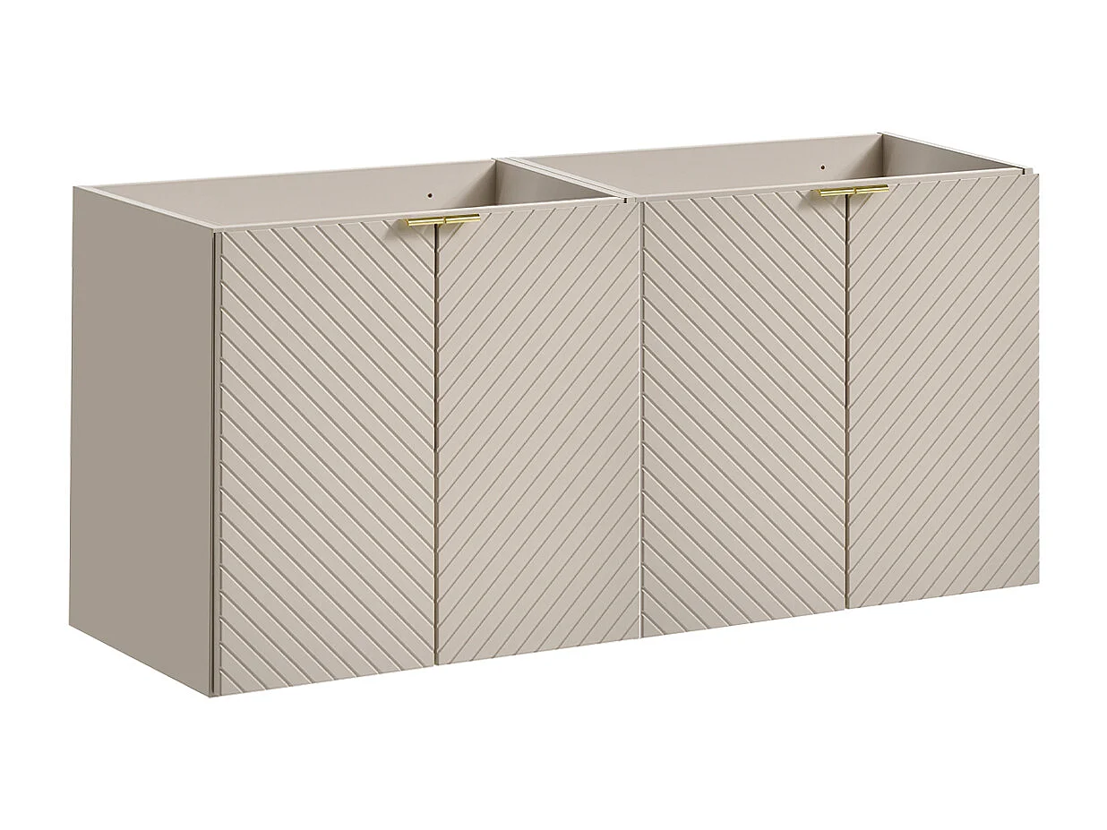 Meuble sous-vasque 120cm 4 portes Manoa Cachemire