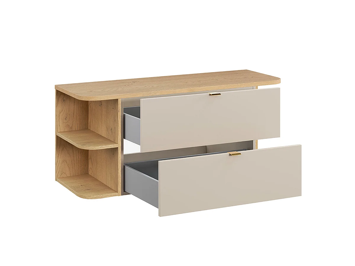 Azel Cashmere and Wood 120cm vanity unit